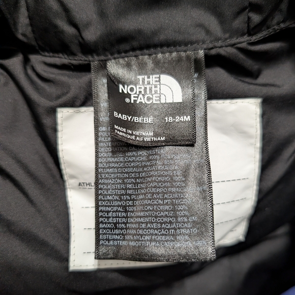 The North Face Infant Snowsuit in Blue and Black Size 18-24 Months. 85%down 15% - Picture 4 of 5